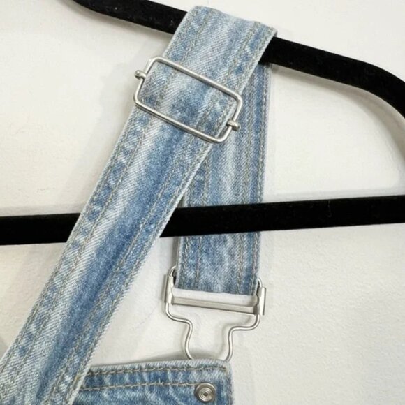BDG Urban Outfitters LINDA denim jean shortall overall blue 26 - Picture 13 of 15